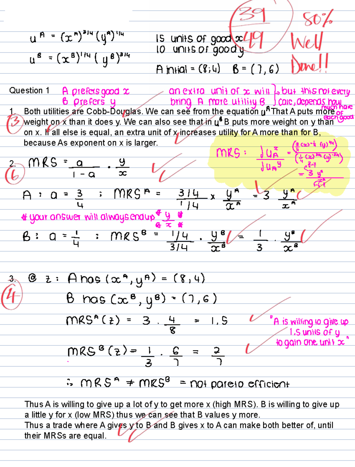 ECO3020F Tutorial 1: Utility Functions and Trade Analysis - Studocu