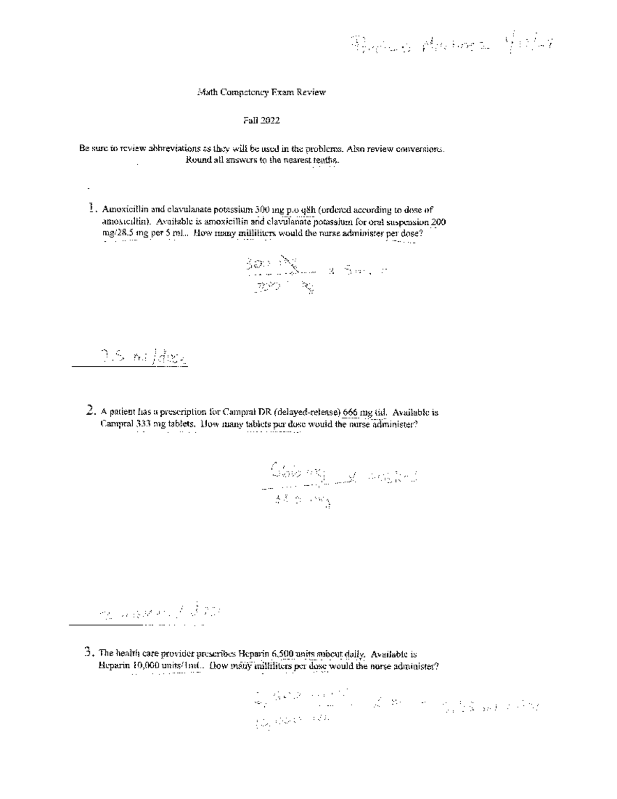 Math Packet 1 - Comprehensive Study Notes for Math Course - Studocu