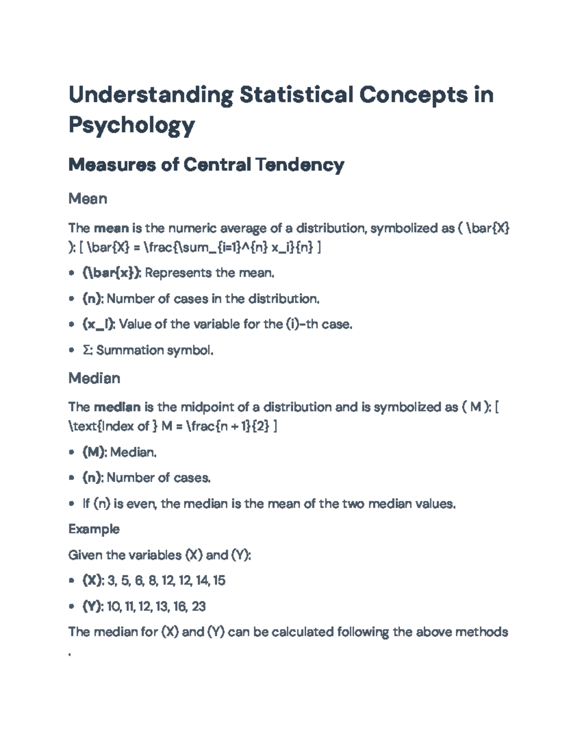 Psychological Statistics: Understanding Measures & Visualization ...