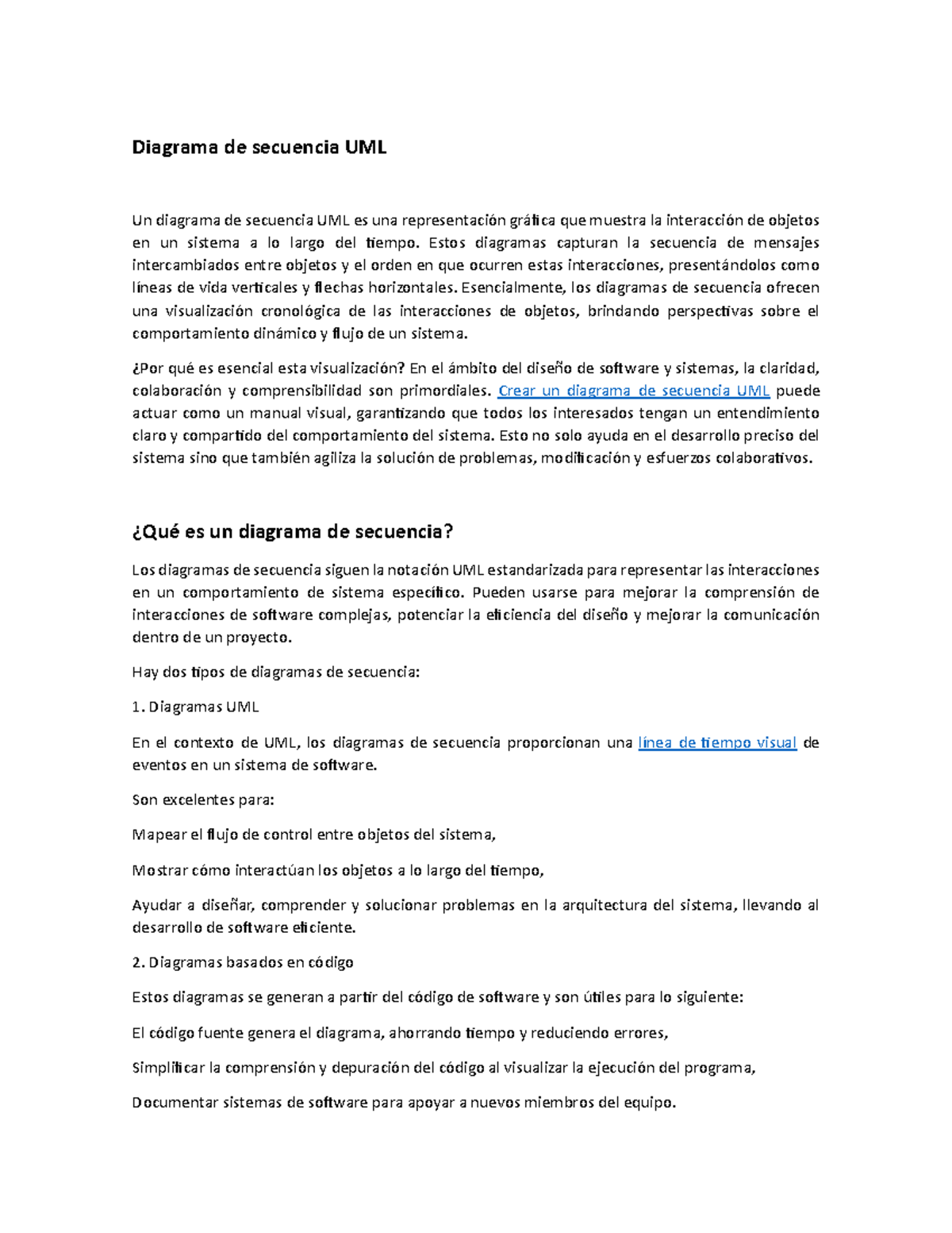 Diagrama de Secuencia UML: Guía Completa para su Creación y Uso - Studocu