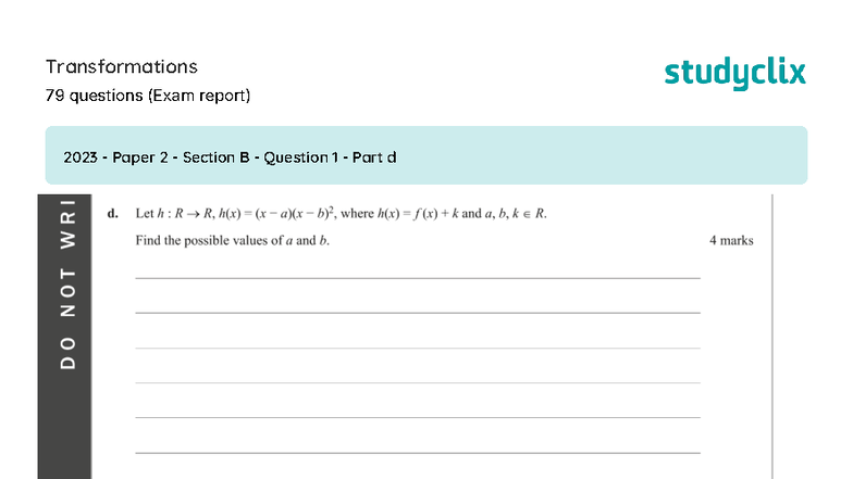 Transformations Exam Report: 79 Questions Review (2023-2020) - Studocu