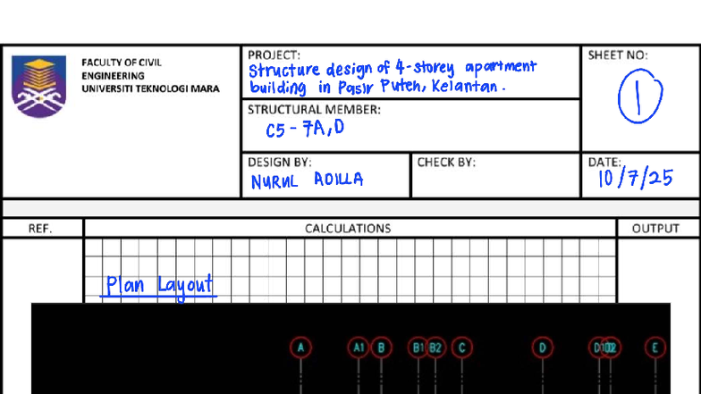 Structural Design of Apartment Building (CE Course) - Column ...