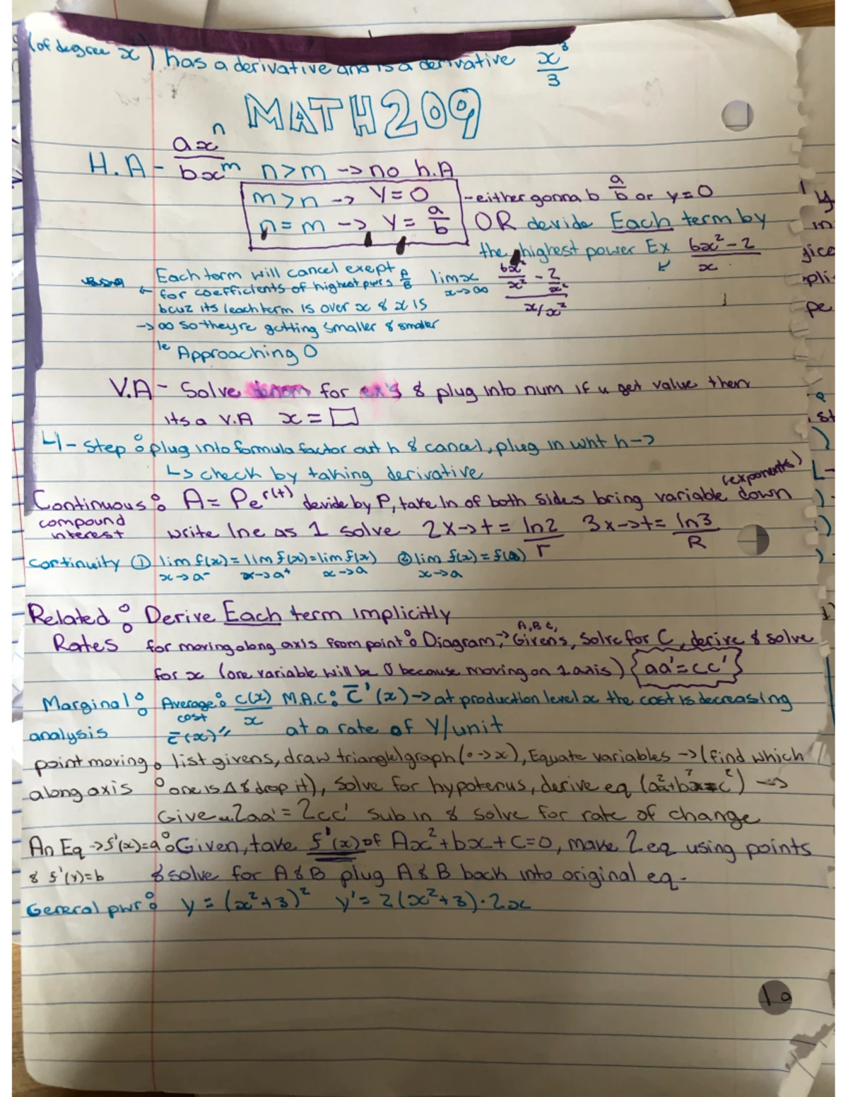 Chapter 3 Worksheet - math 209 practice - 67 Name ...