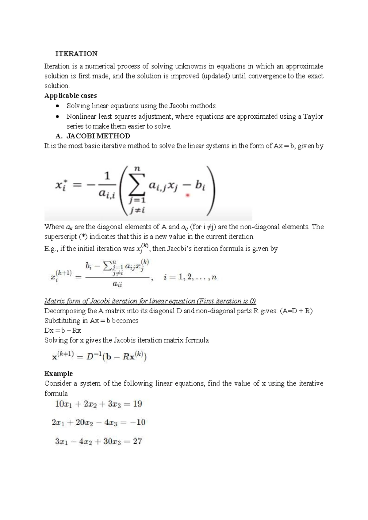 GGE 5107 Adjustment Theory III - Lecture 4: General Least Squares ...