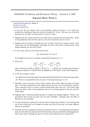 Comp05 - lab - STAT 2011 Probability and Estimation Theory – Semester 1 ...