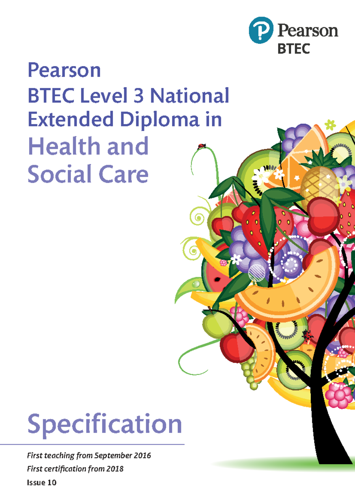 BTEC Level 3 National Extended Diploma in Health & Social Care Spec ...