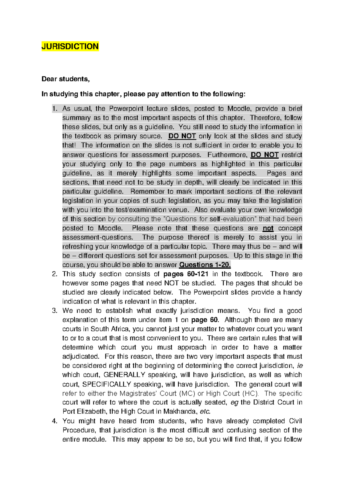 JURISDICTION NOTES (JD) - Key Concepts and Guidelines for Study - Studocu