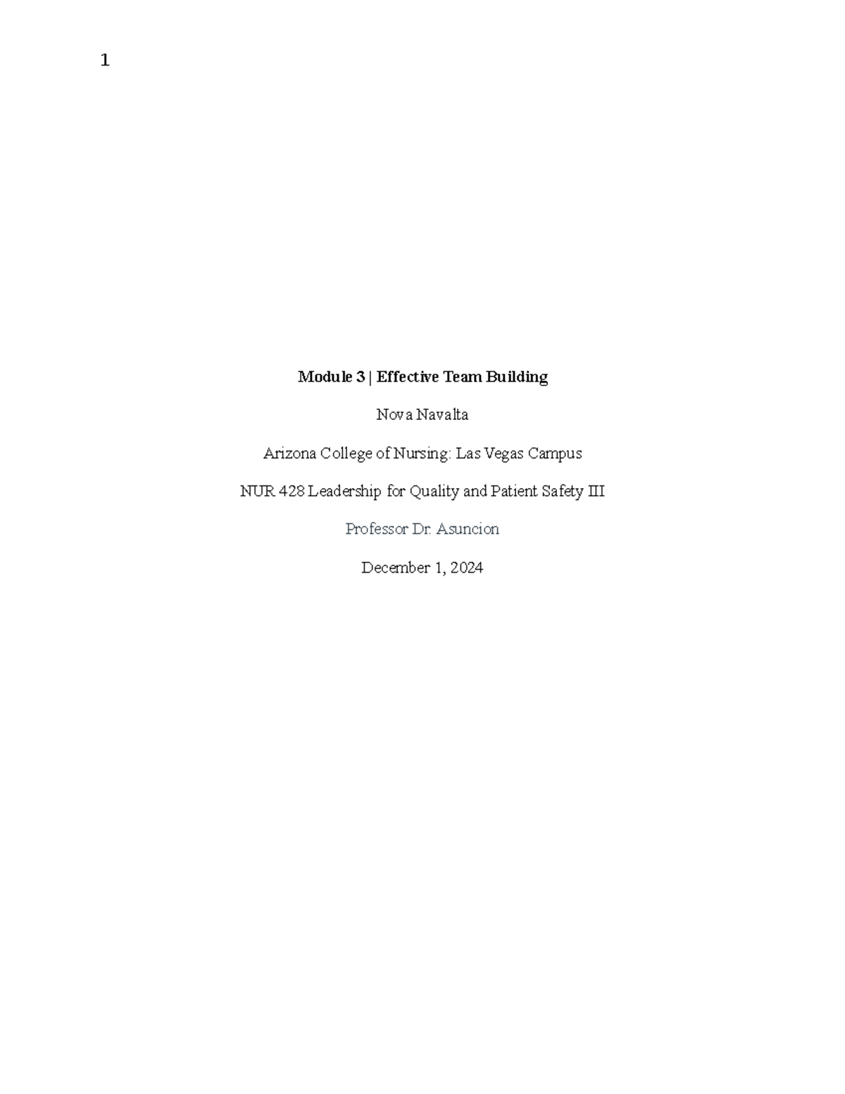 Module 3 Effective Team Building - Module 3 | Effective Team Building ...