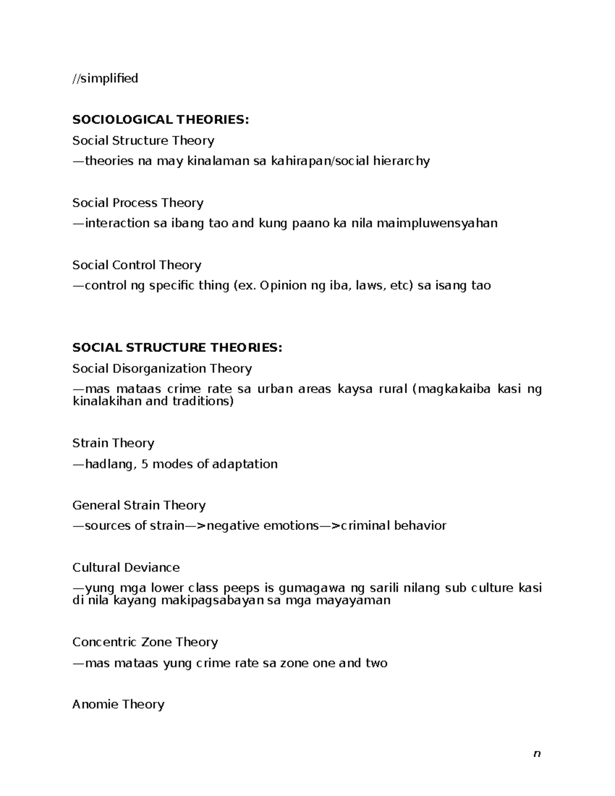 SOC 101: Simplified Overview of Sociological Theories and Concepts ...