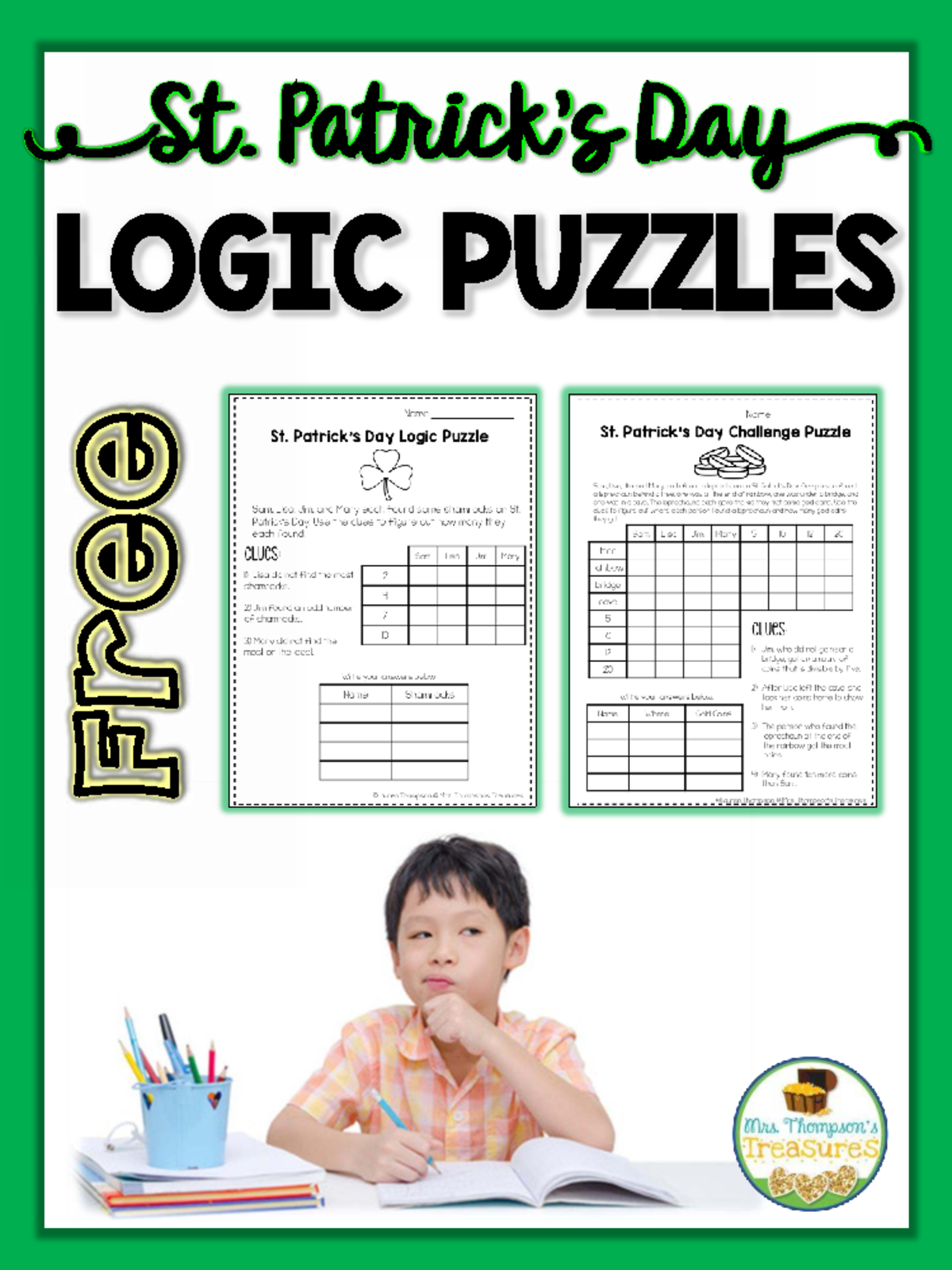 St. Day Logic Puzzles: Shamrock Challenge for Students - Studocu