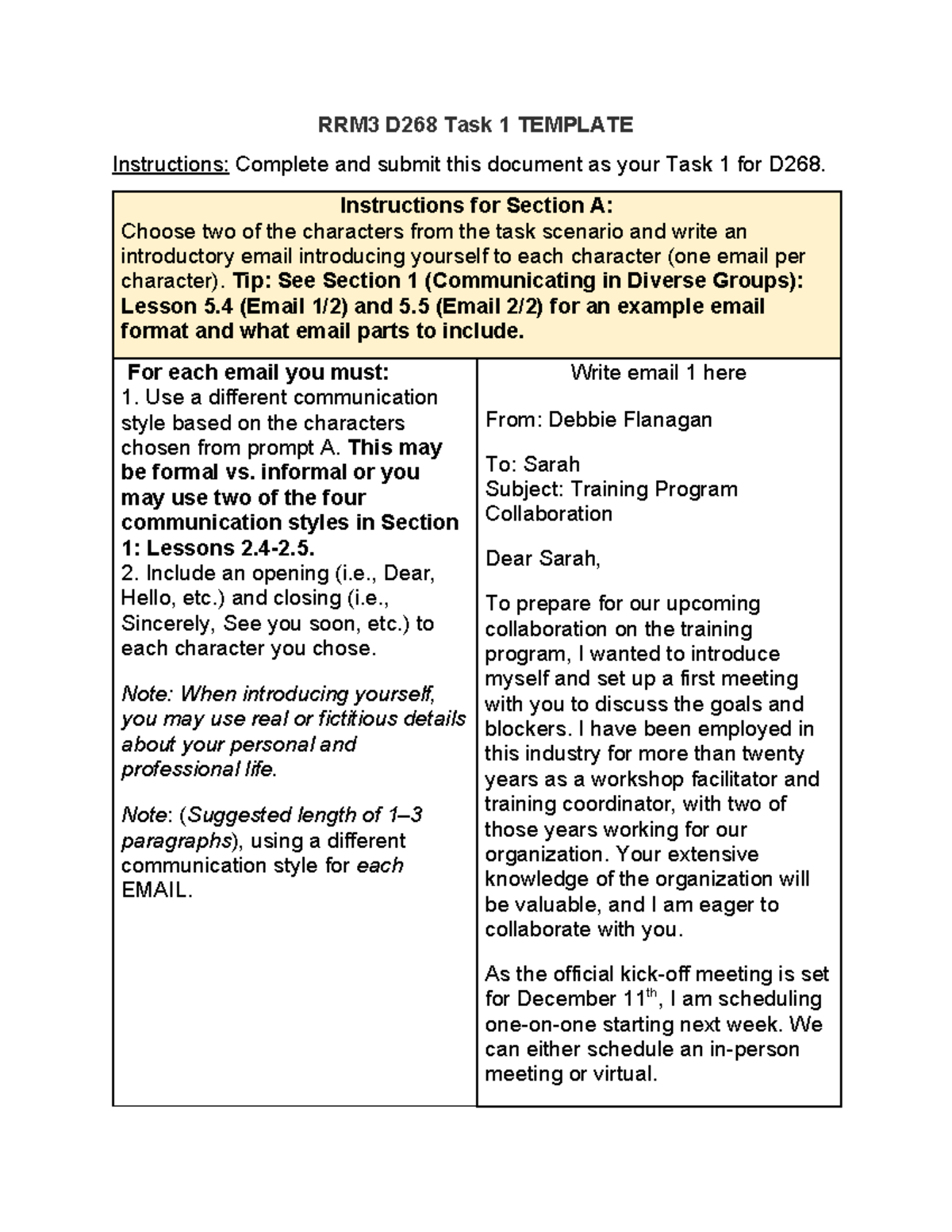 RRM3 D268 Task 1 Flanagan Debbie - RRM3 D268 Task 1 TEMPLATE ...
