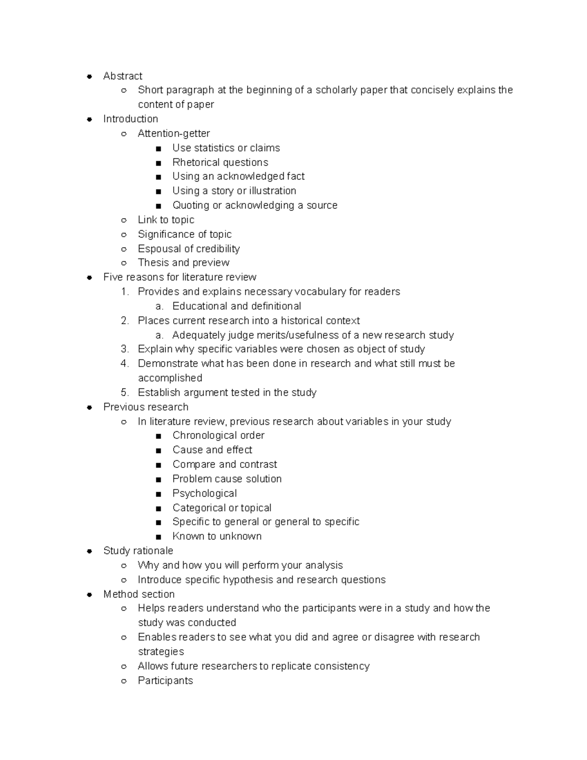 Chapter 5: Research Structure & Literature Reviews Overview and ...