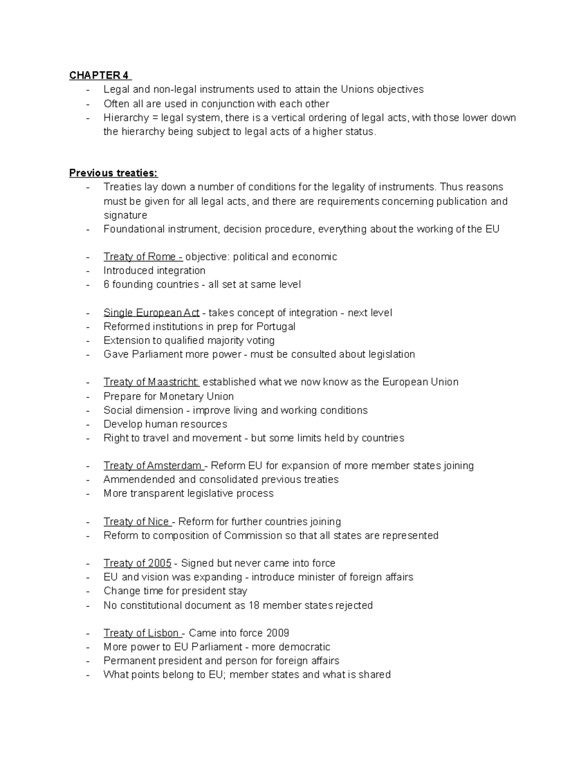 Sources of law and Hierachy of Norms - CHAPTER 4 Legal and non-legal ...