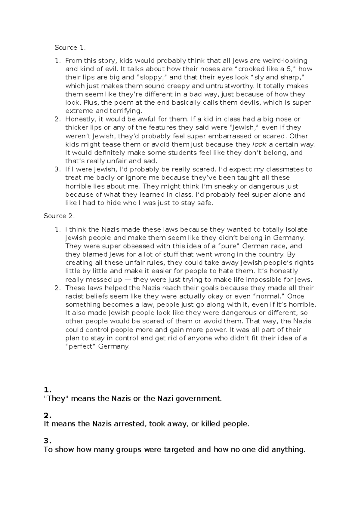 Week 12 - Analysis of Anti-Semitic Themes and Nazi Laws - Studocu