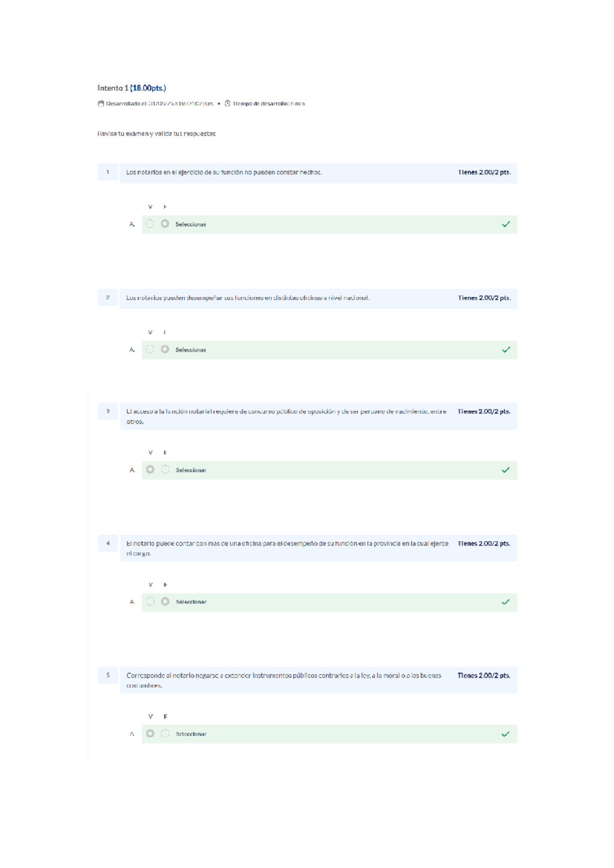 (AC-S03) Semana 03 - Cuestionario sobre Función Notarial - Document Preview