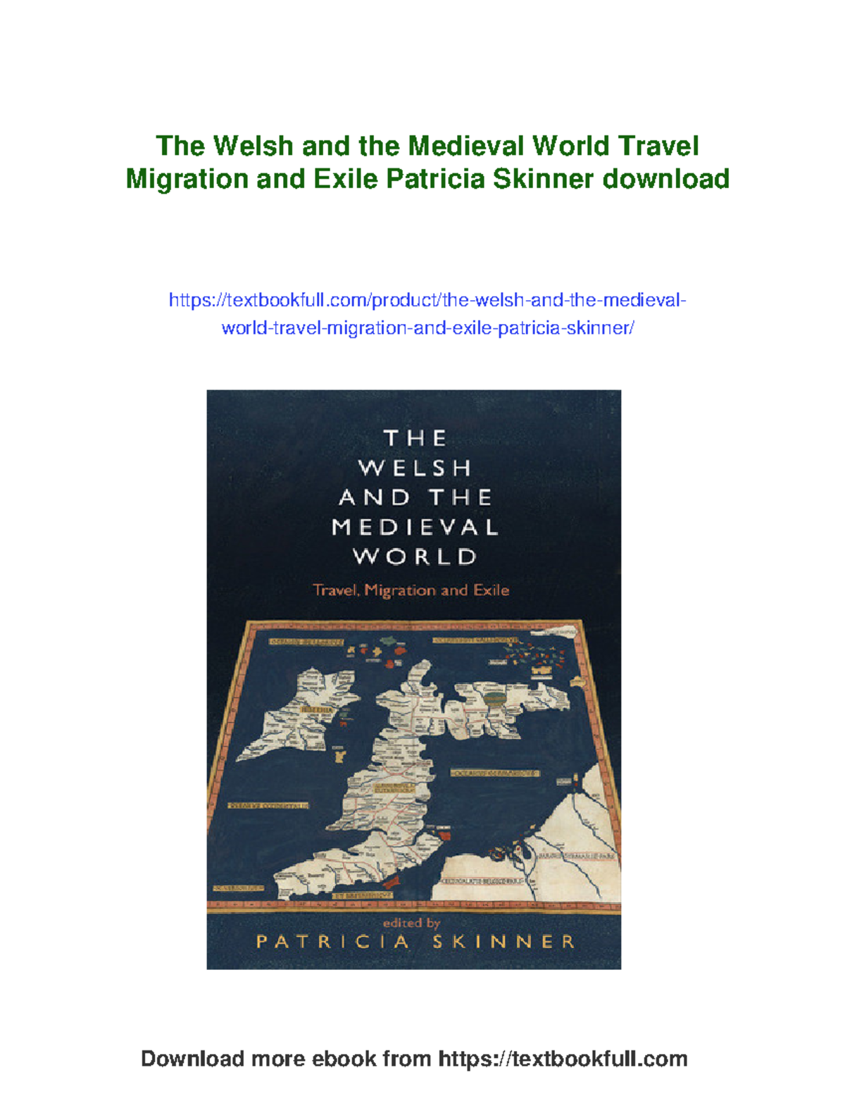 36491 - The Welsh and the Medieval World: Travel, Migration, and Exile ...