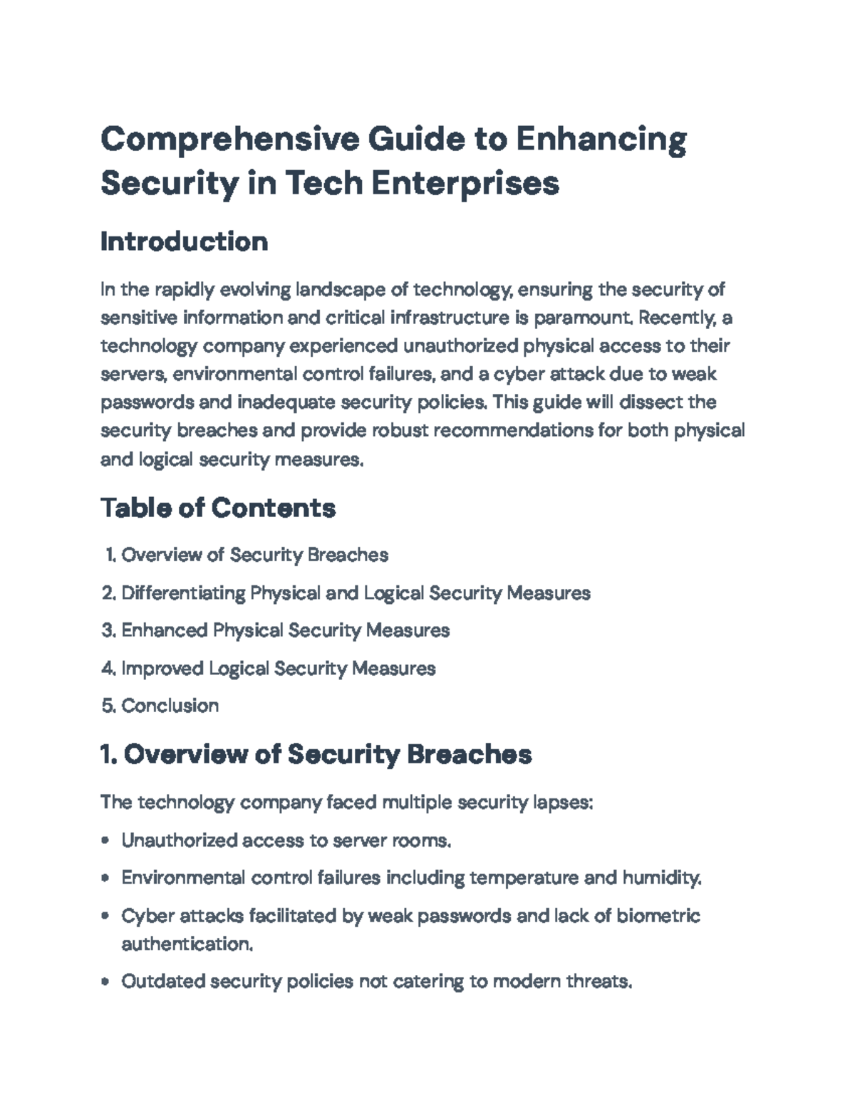 Comprehensive Security Strategies for Tech Companies: A Guide ...