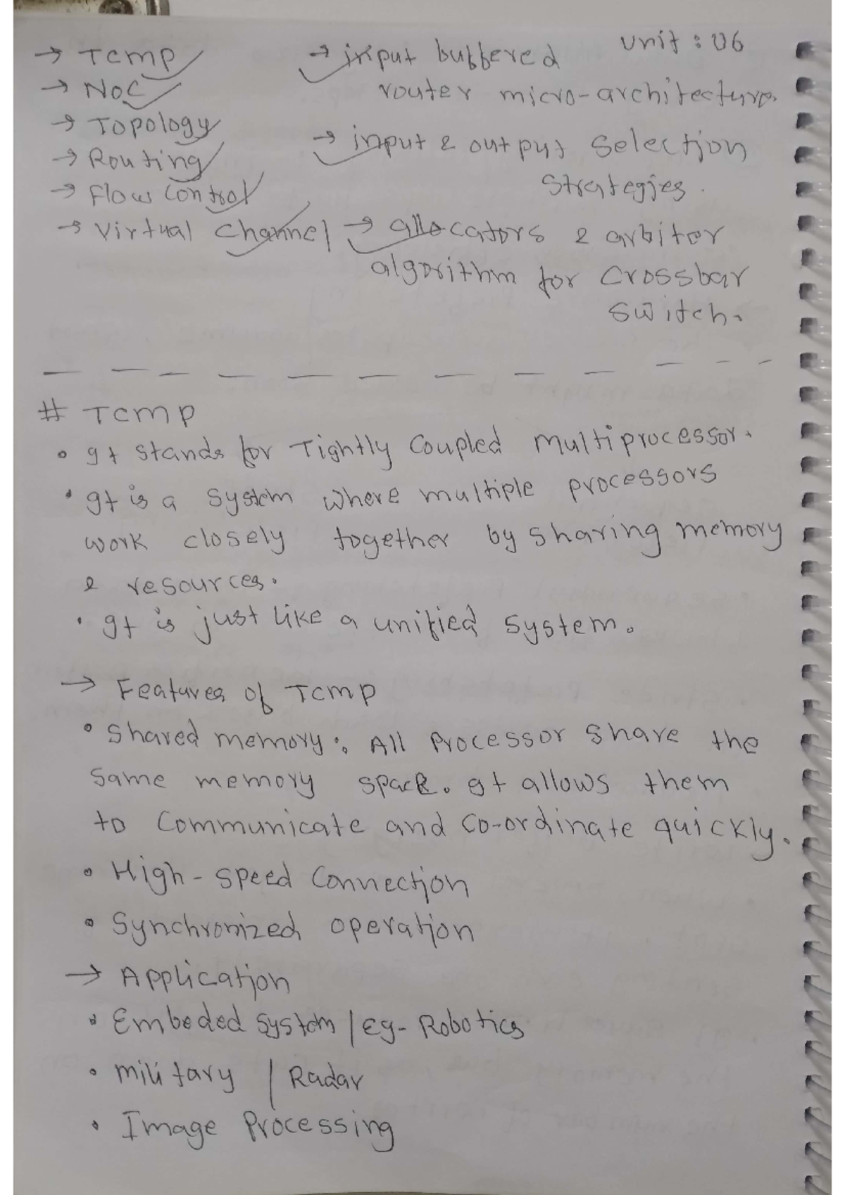 COA 6 - Notes of Advance Computer Architecture - Temp input buffered ...