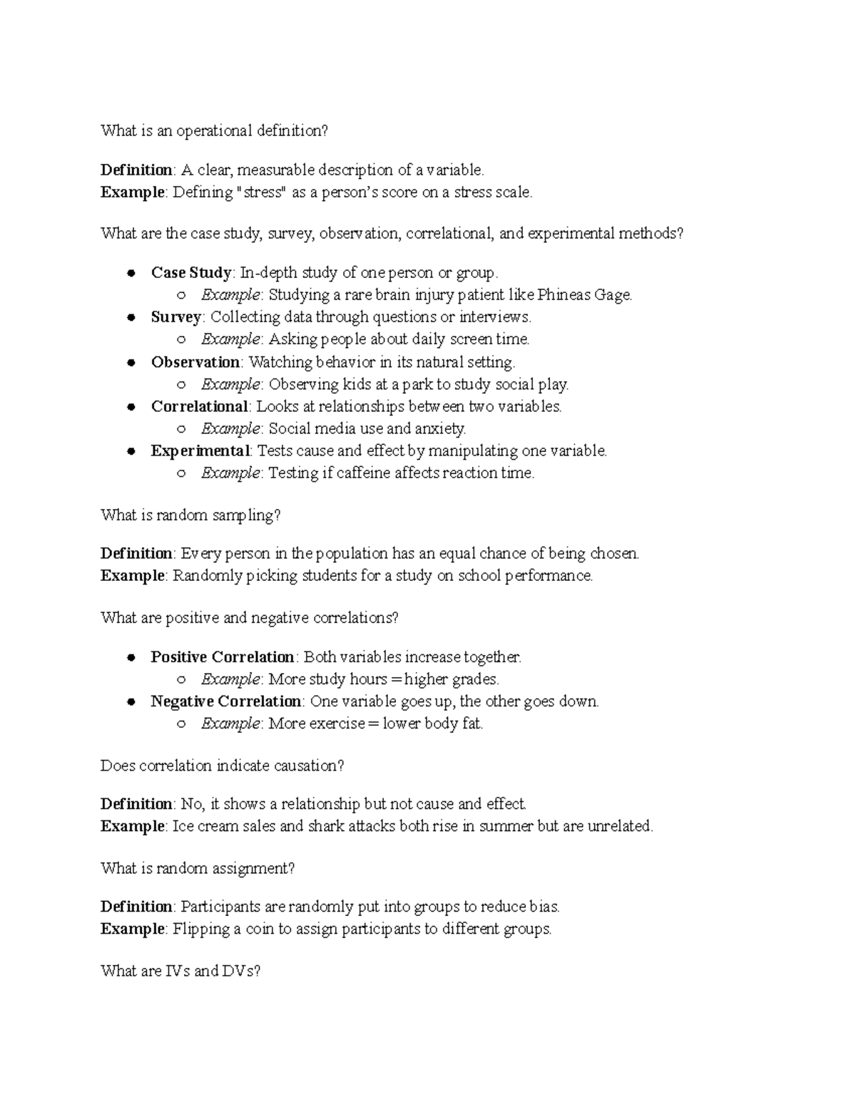 Gen Psych Final Exam Study Guide: Key Concepts & Theories - What is an ...