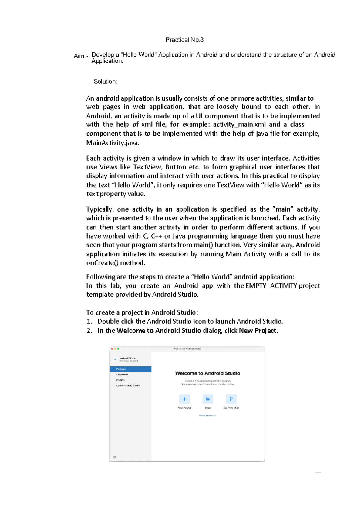 Mobile Application Development (4350703) Practical No.3: Android App ...