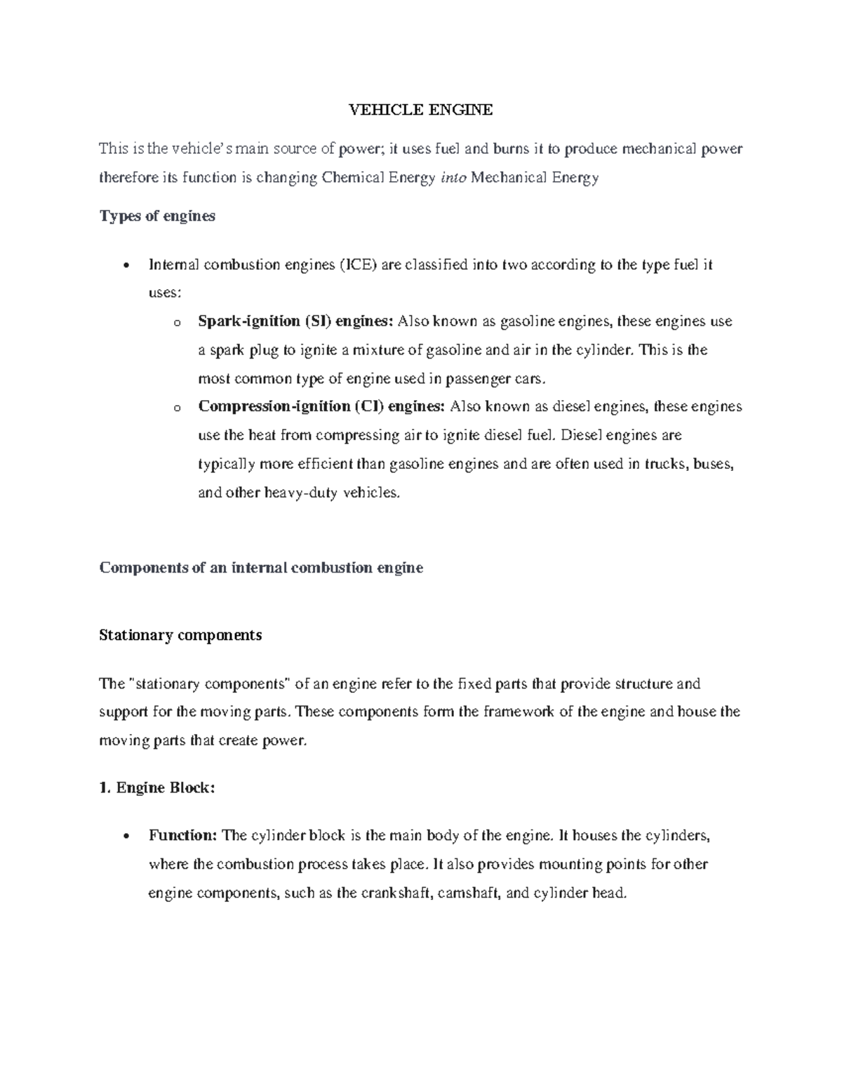 VEH 101: Comprehensive Overview of Vehicle Engine Types and Functions ...
