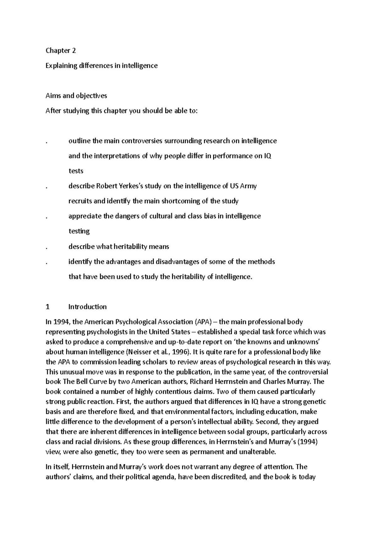Chapter 2 - intro - in depth notes on the investigating intelligence ...