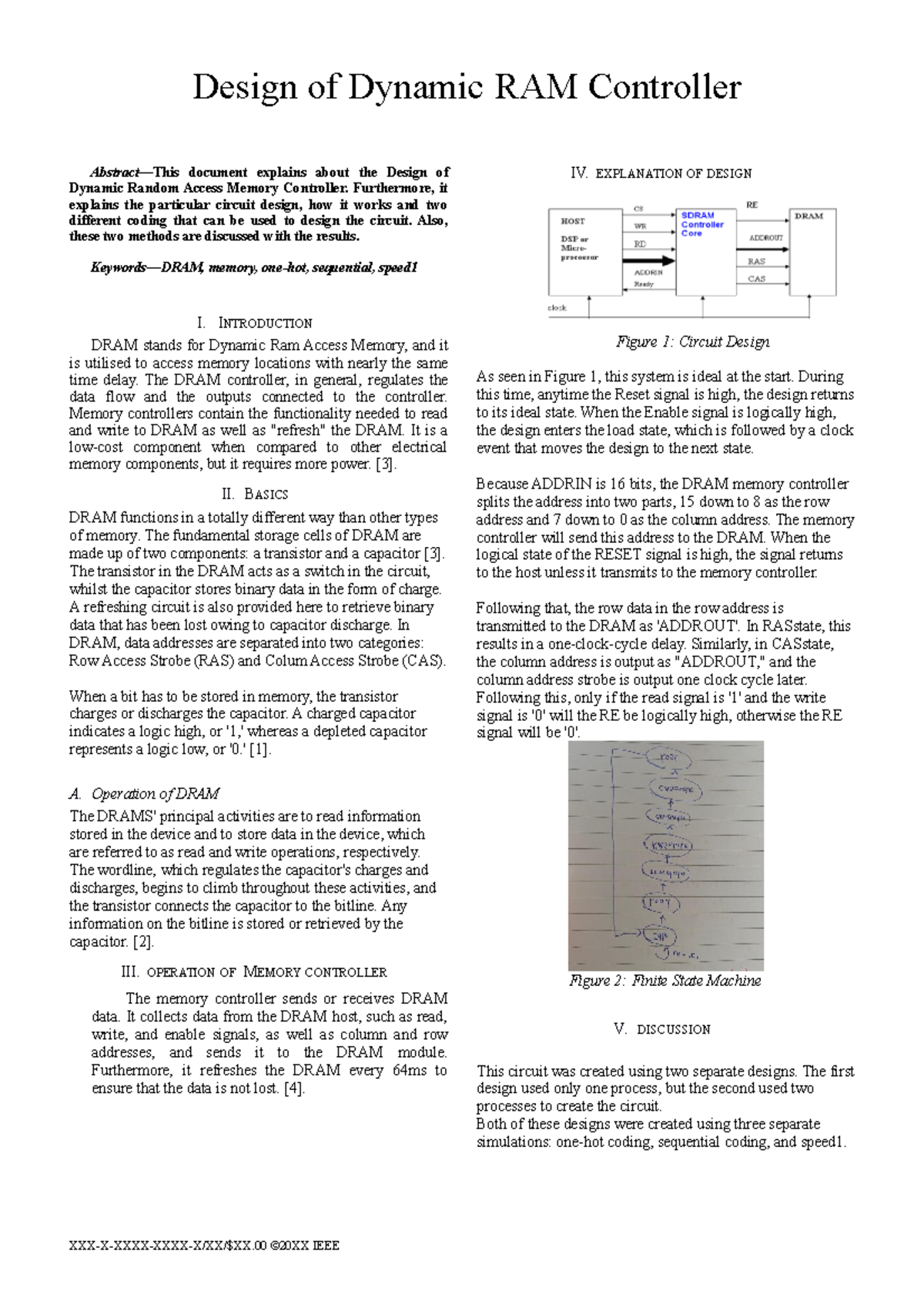 Design of Dynamic RAM Controller - Design of Dynamic RAM Controller ...