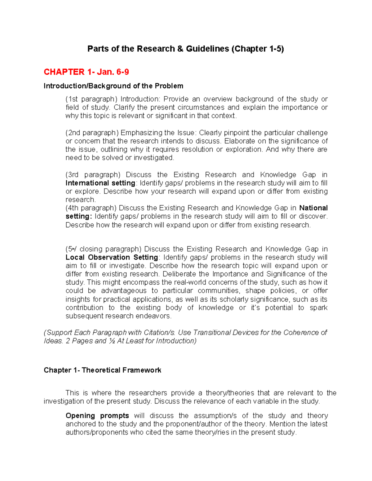 PCC Institutional Research Format Guidelines (Chapter 1-5) - Studocu