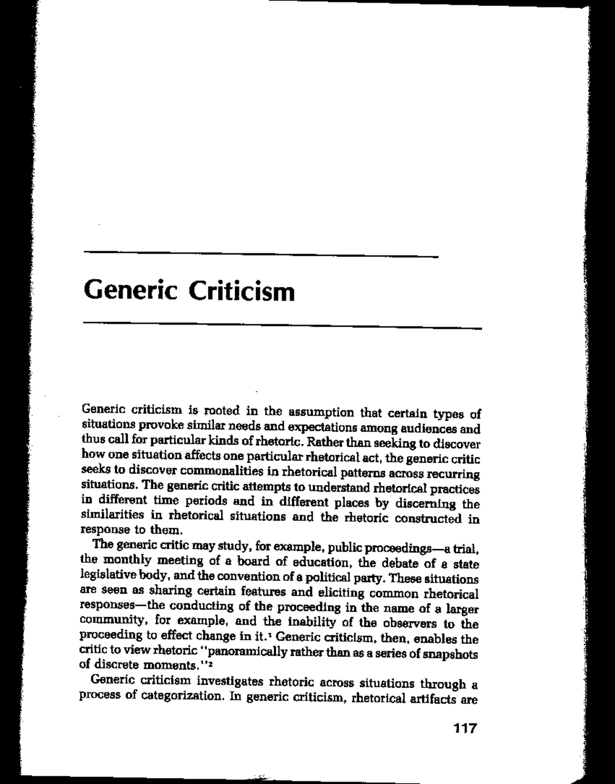 Final Exam Study Guide for PSY101: Understanding Generic Criticism ...