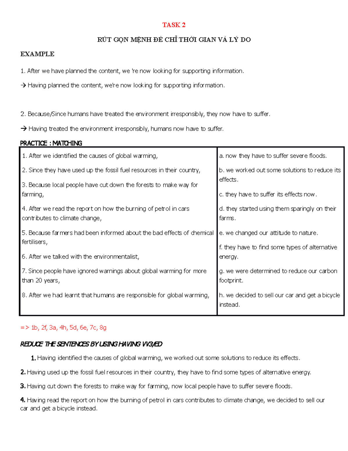 Language U6 ANH 11 - Sentence Reduction Techniques in English - Studocu