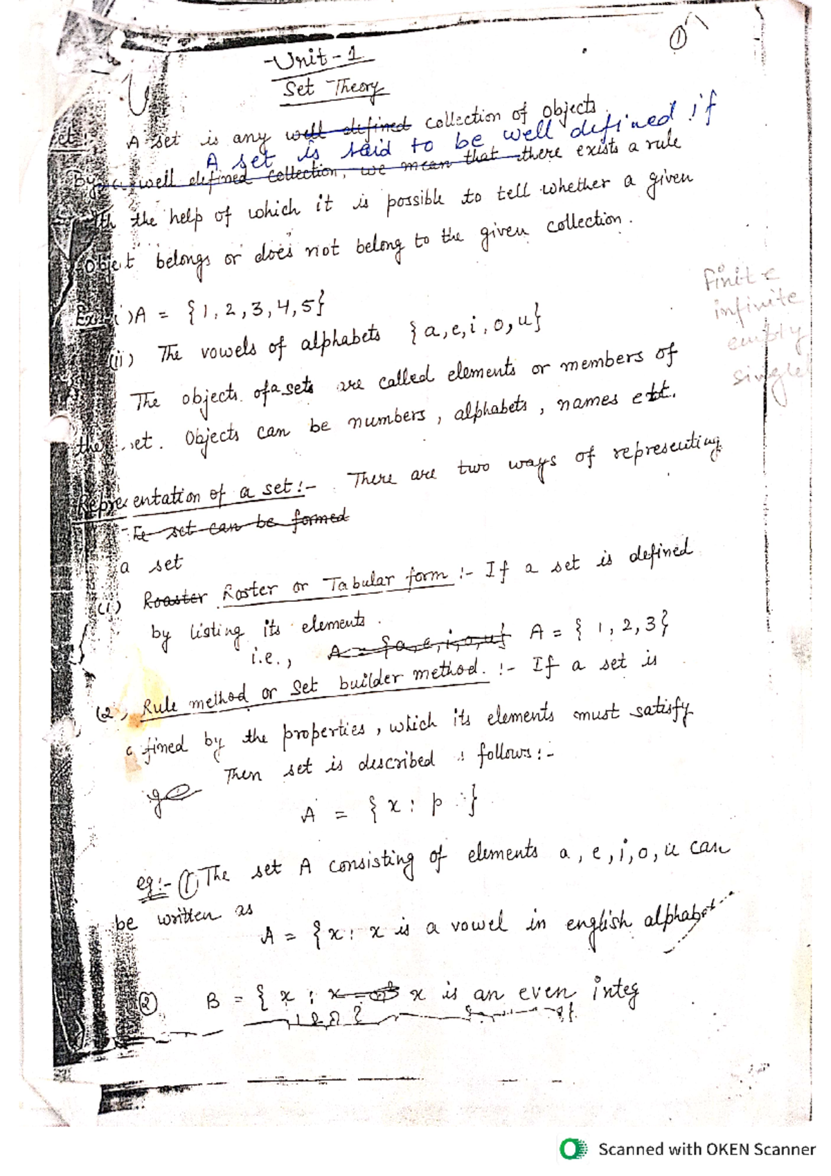 Unit 1 Notes DSTL - Discrete Structures & Theory Of Logic - Studocu