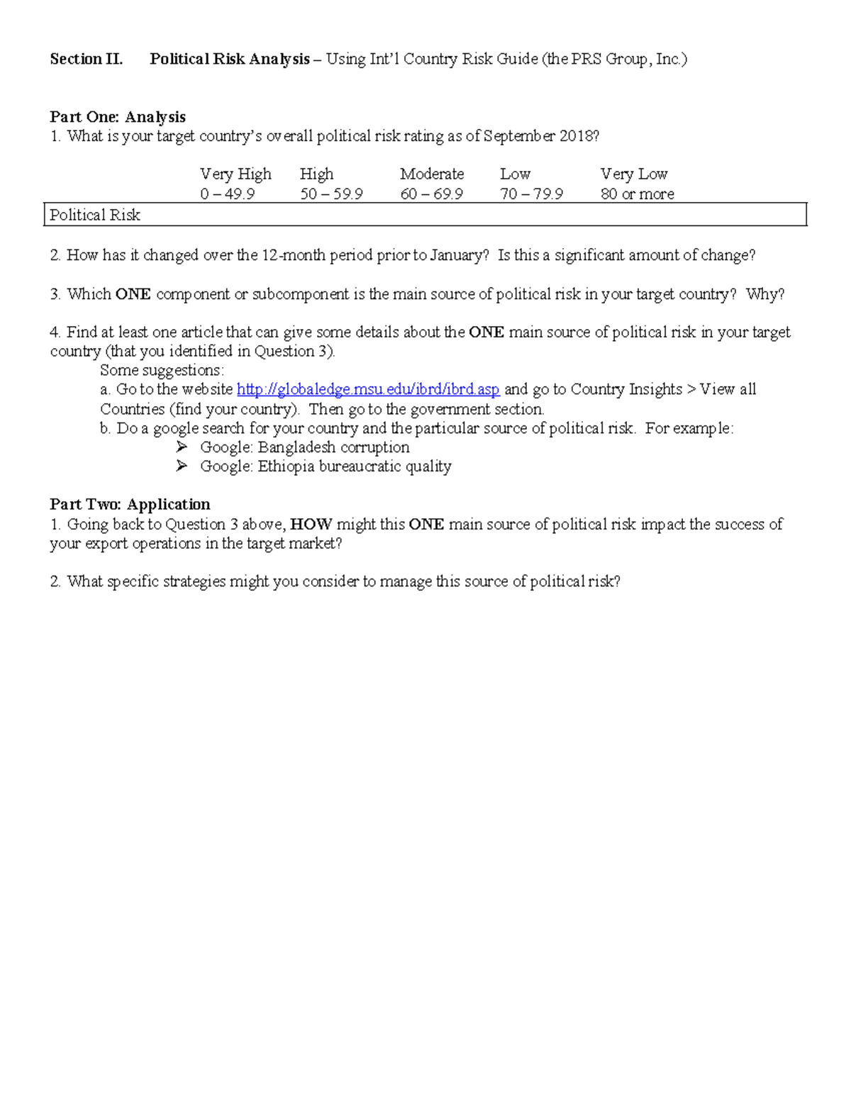 Political Risk Analysis (PRS Group, Inc.) - 2021 Insights & Strategies ...