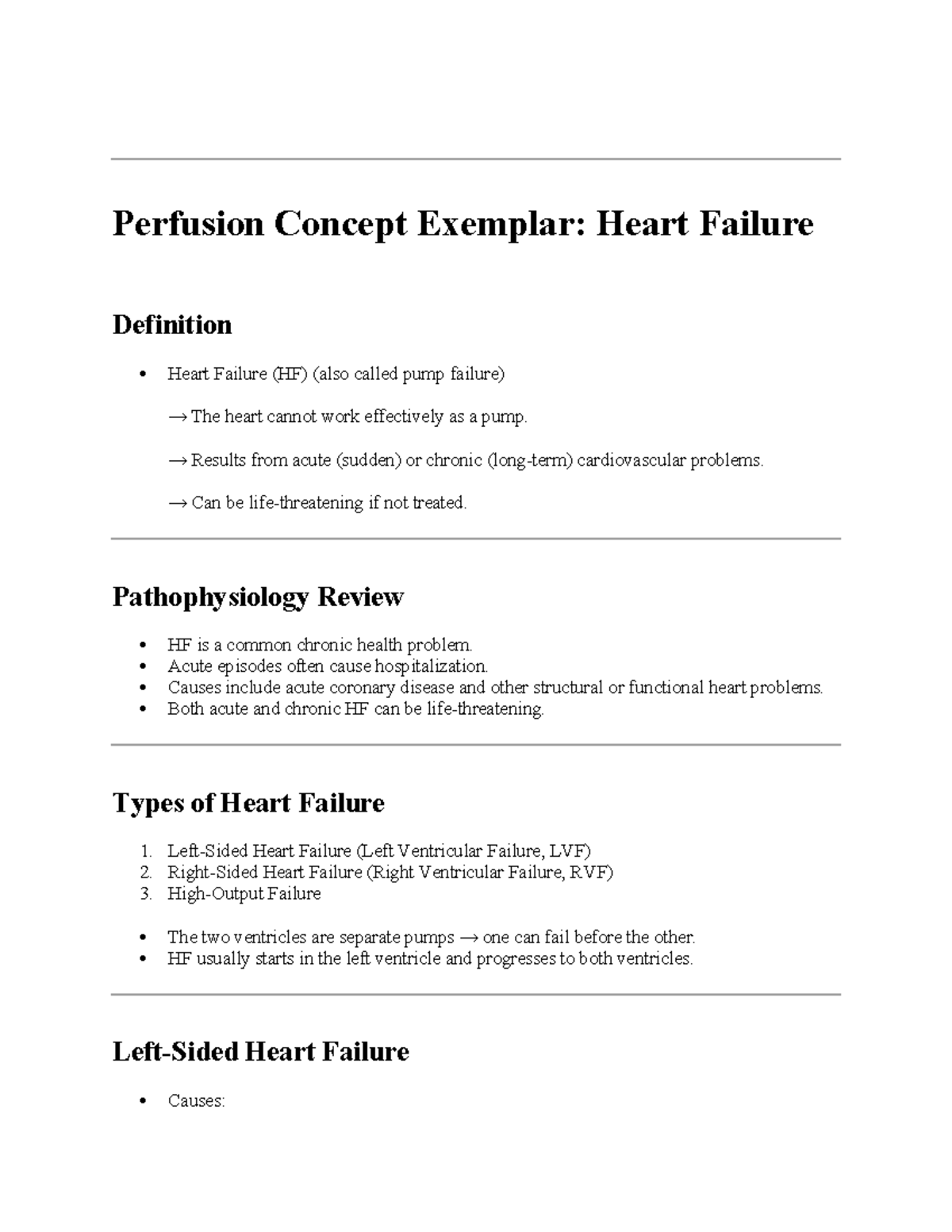 Heart Failure Overview: Concepts, Causes, and Compensatory Mechanisms ...