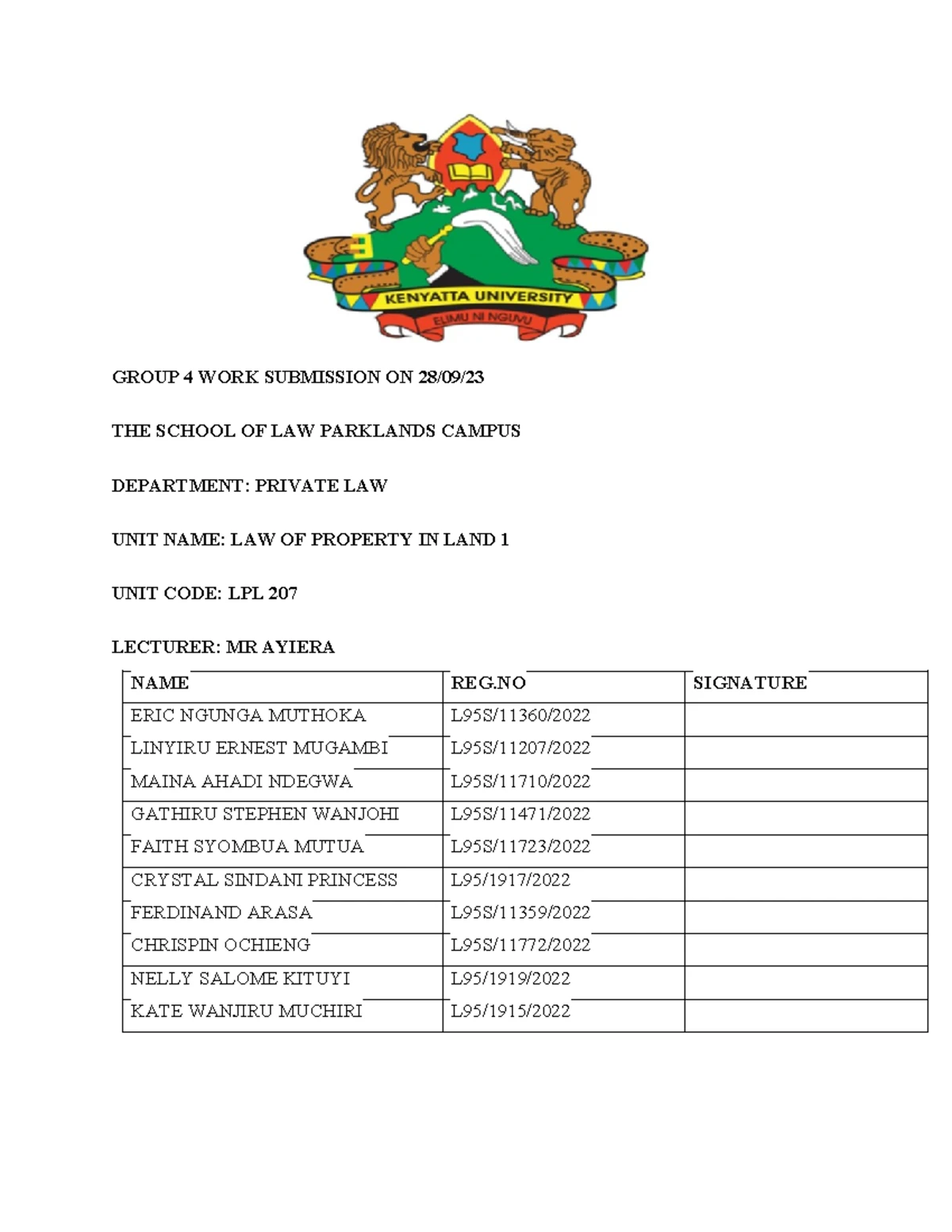 LRA 58 - Form for Discharge of Charge in Land Registration - Studocu
