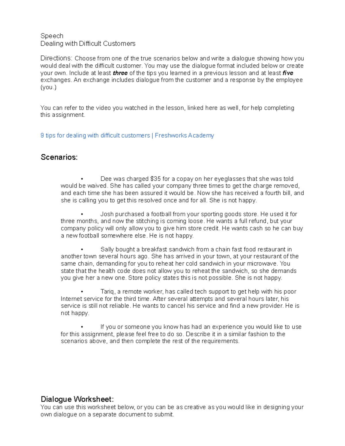 COMM 101 - Communication Model Assignment Instructions & Guidelines ...