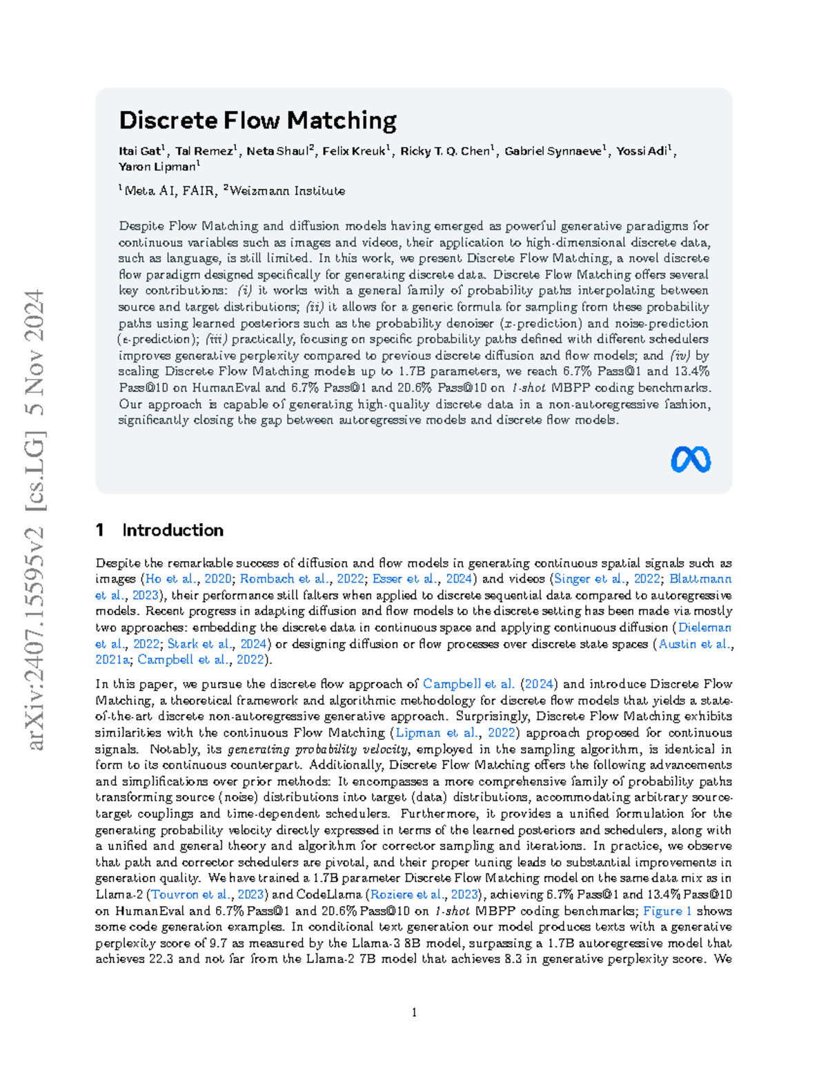 Discrete Flow Matching: A Novel Approach for Discrete Data Generation ...