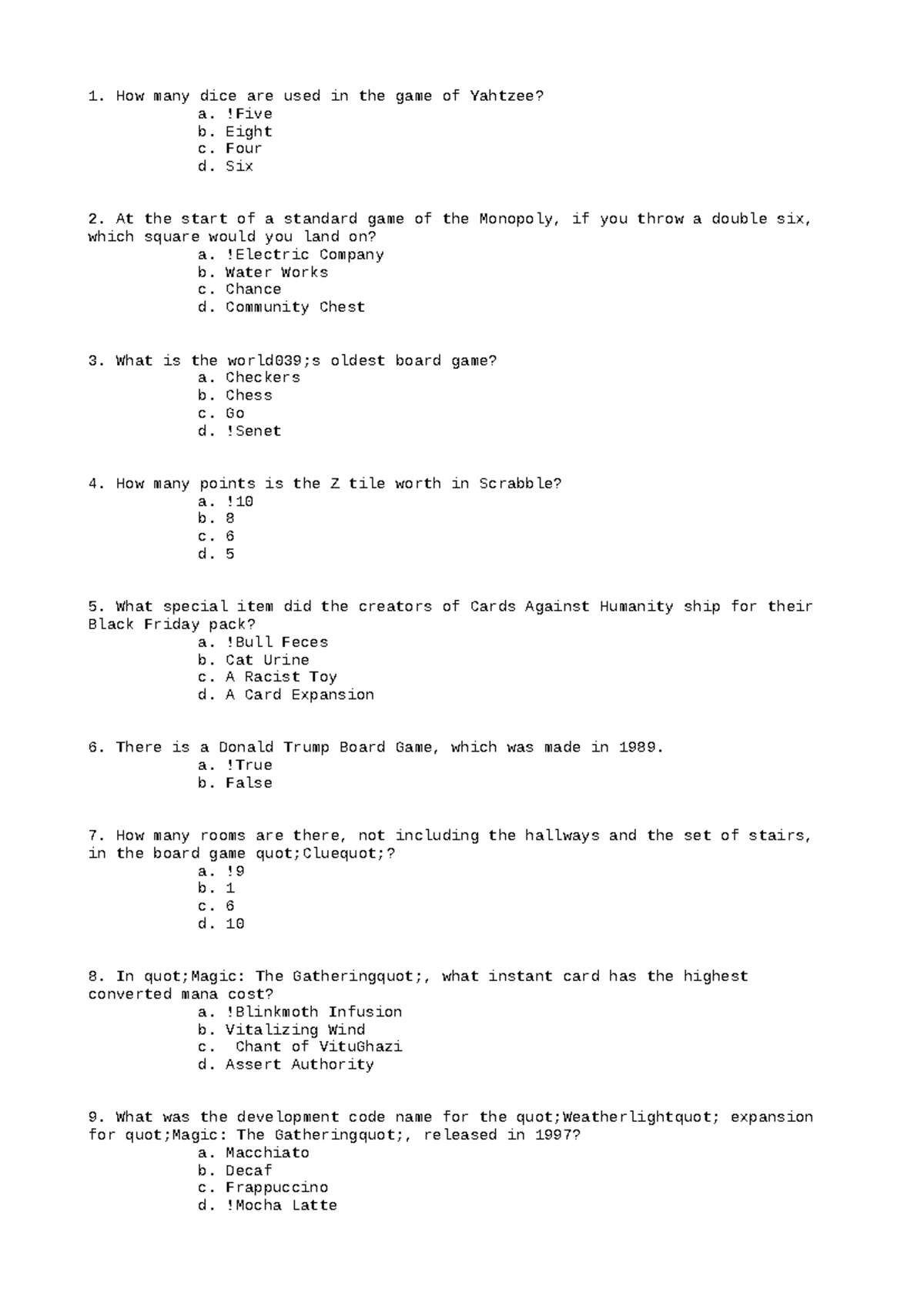 ACC112 Term Paper: Trivia on Board Games and Technology - Studocu