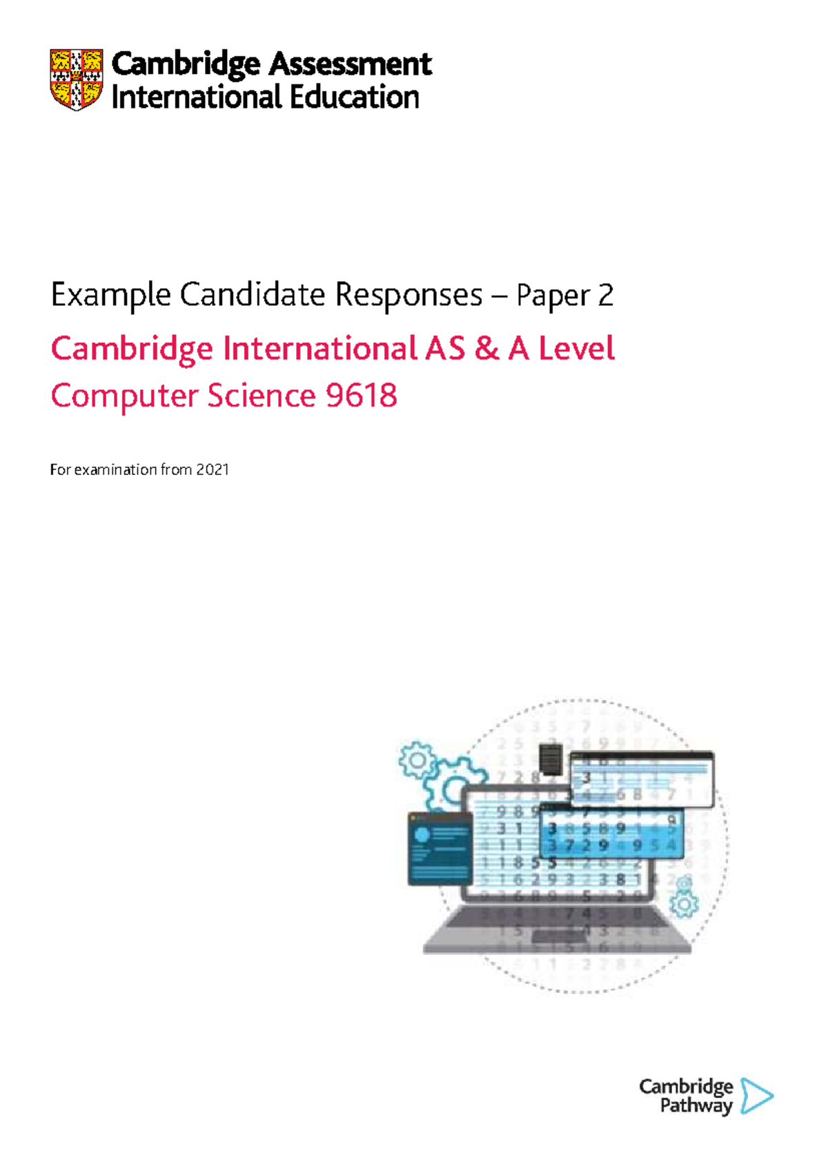 Example Candidate Responses for Cambridge International AS A Level ...