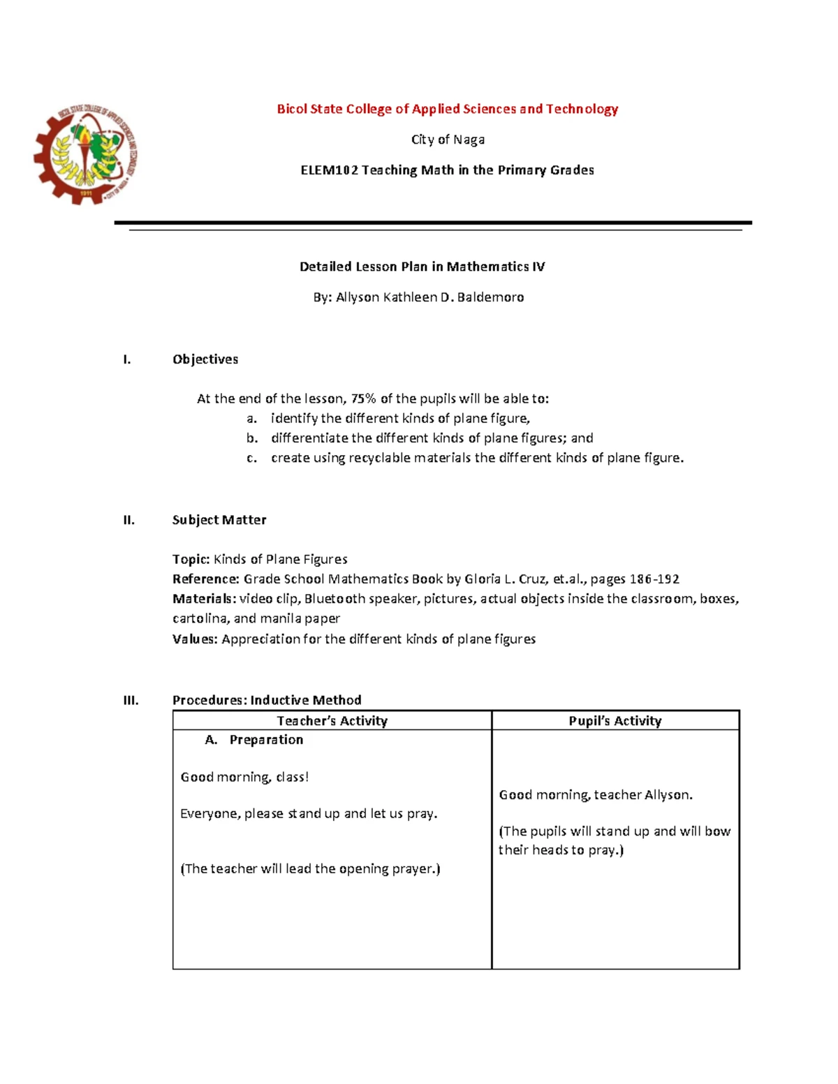 GMRC DLP Grade 4 - Detailed Lesson Plan in GMRC 4 - Department of ...