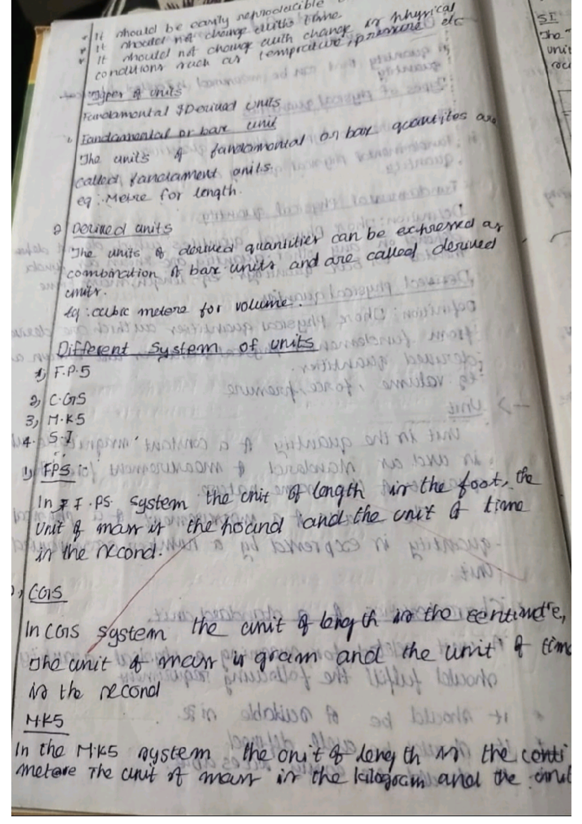 CH101 - Chapter 1: Notes on Units of Measurement Systems - Studocu