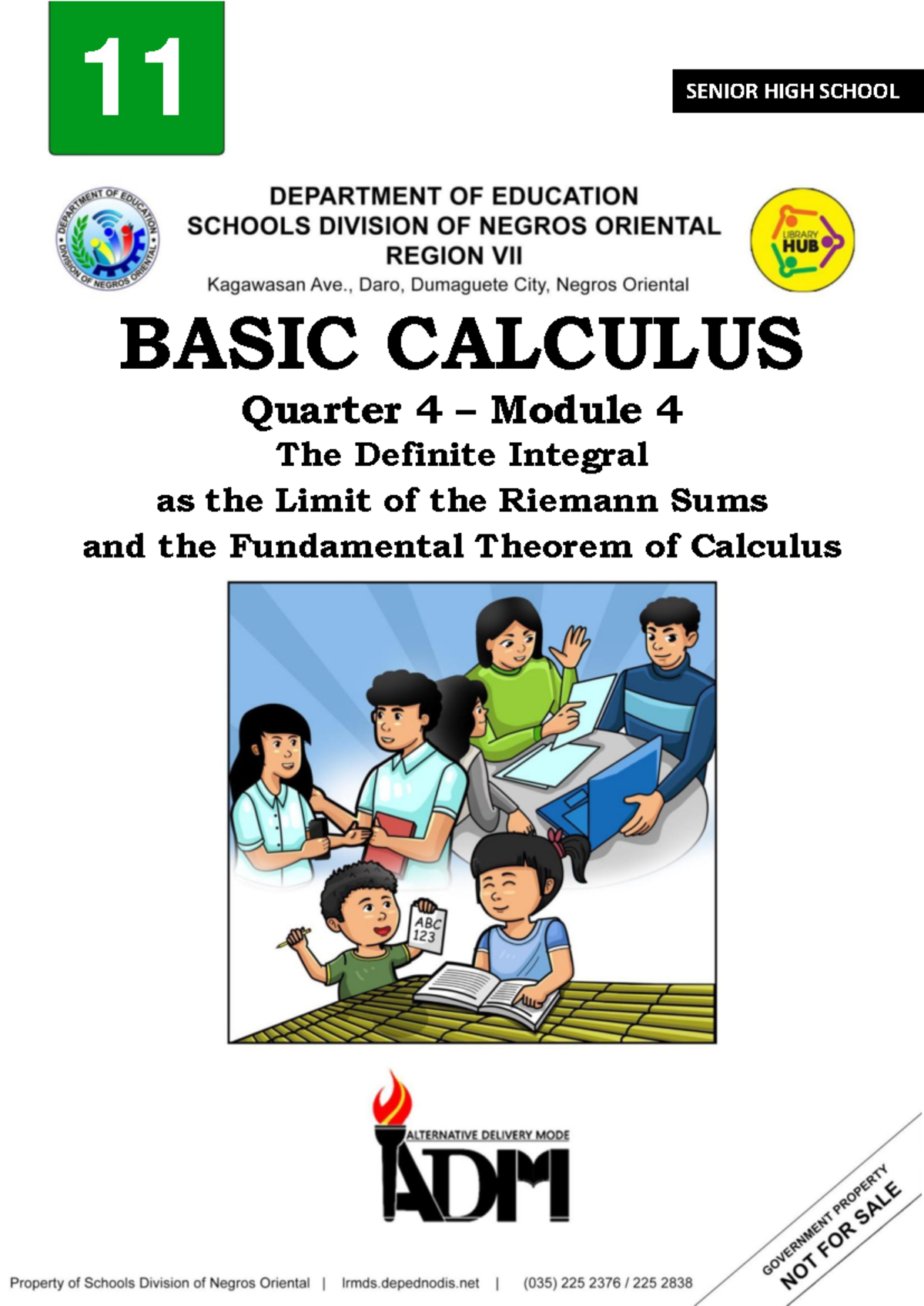 Grade 11 Basic Calculus Q4 Module 4: Definite Integral & FTOC - Studocu