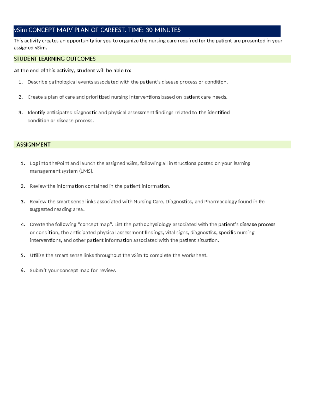 Concept Map sandra - This activity creates an opportunity for you to ...