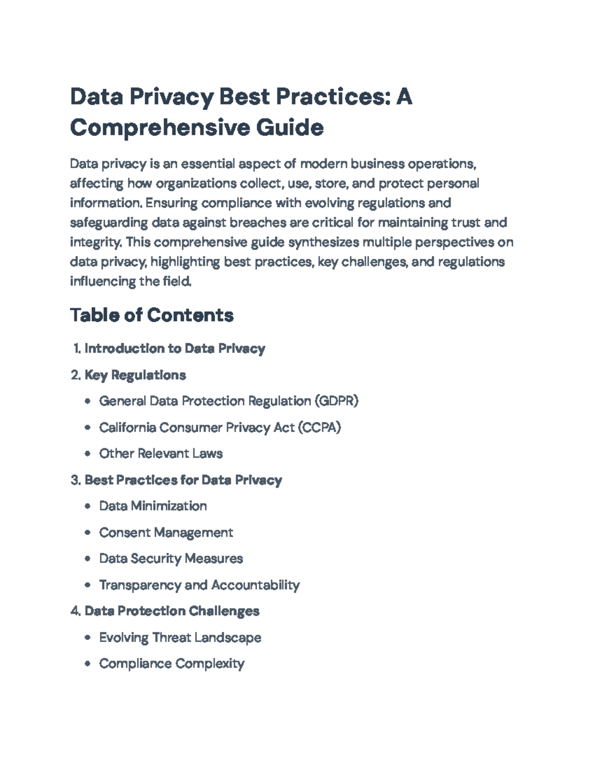 Data Privacy Best Practices: A Comprehensive Guide for Organizations ...