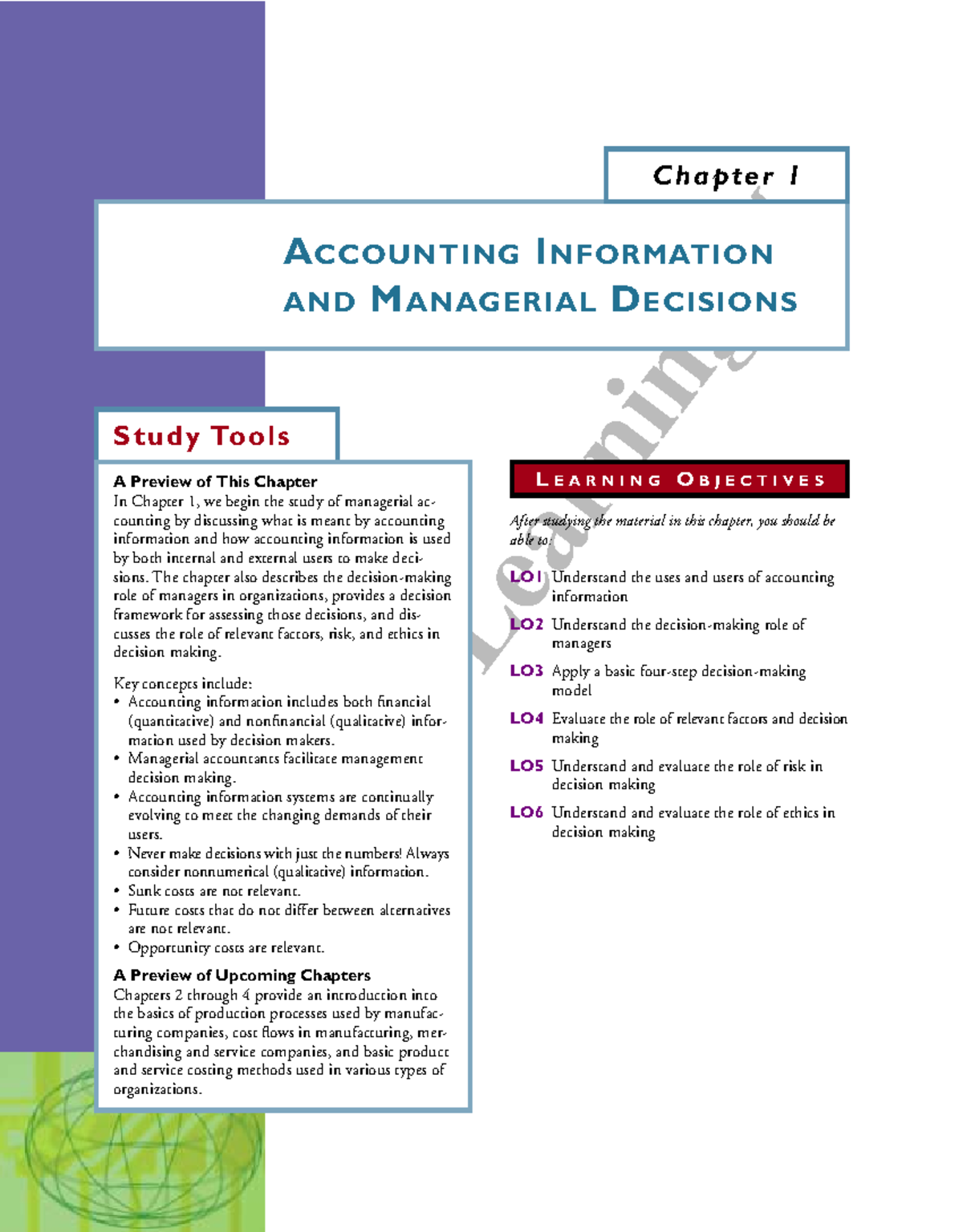 THOMSON LEARNING CHAPTER 1 - Thomson Learning™ Chapter 1 ACCOUNTING ...
