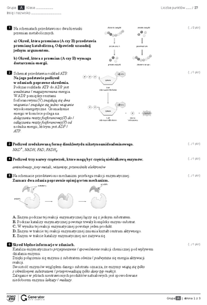 Metabolizm Sprawdzian Nowa Era Biologia Odpowiedzi www.studocu.com