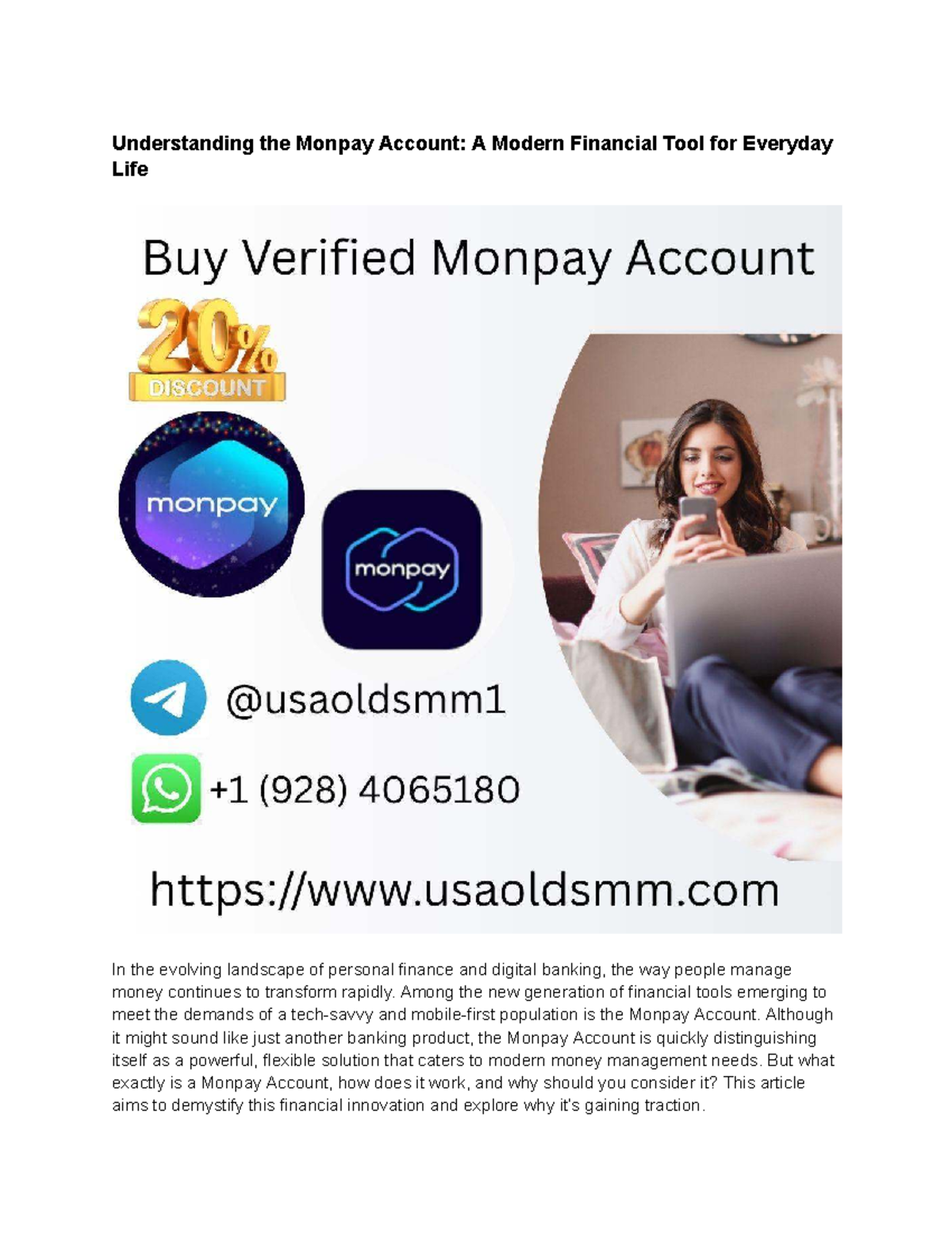 Understanding the Monpay Account: A Modern Financial Tool - Studocu