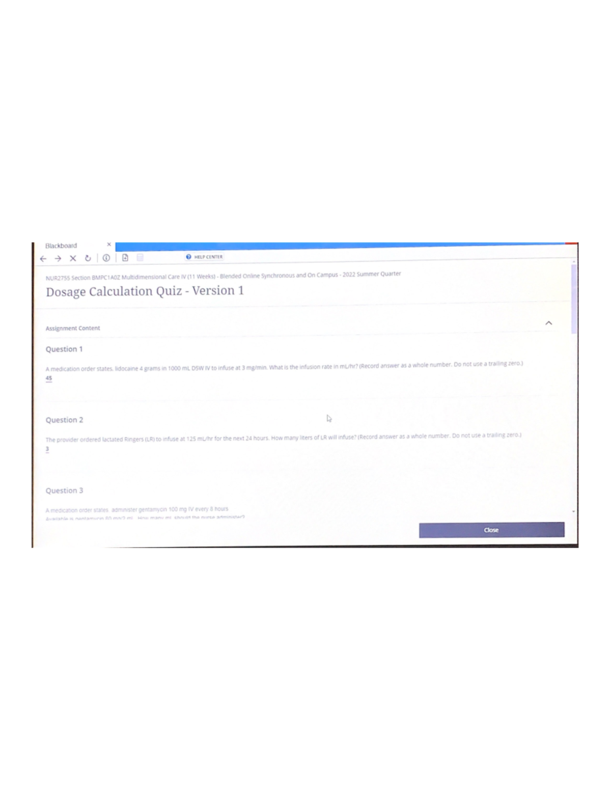 Dosage Calculation Quiz (Version 1) and Key Concepts - Studocu