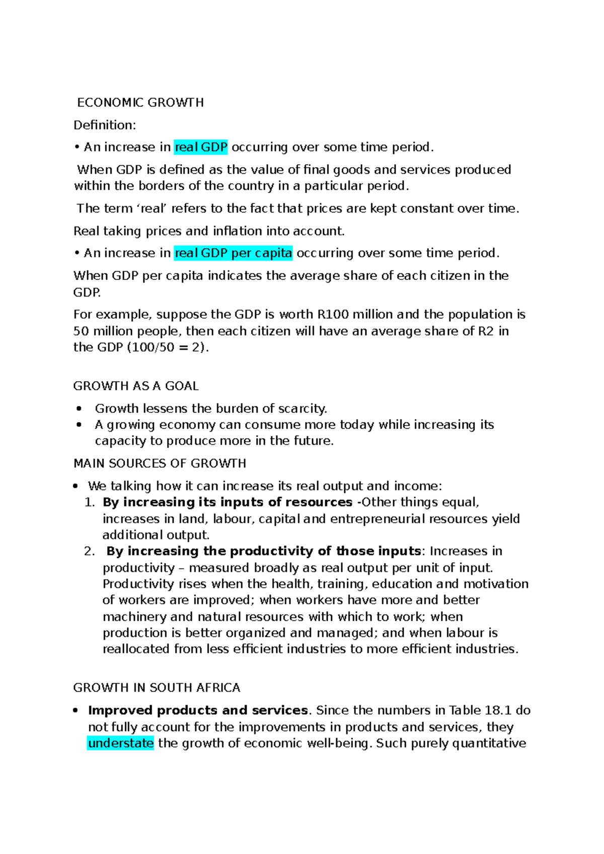 ECON 101: Chapter 18 - Understanding Economic Growth and Its Impacts ...