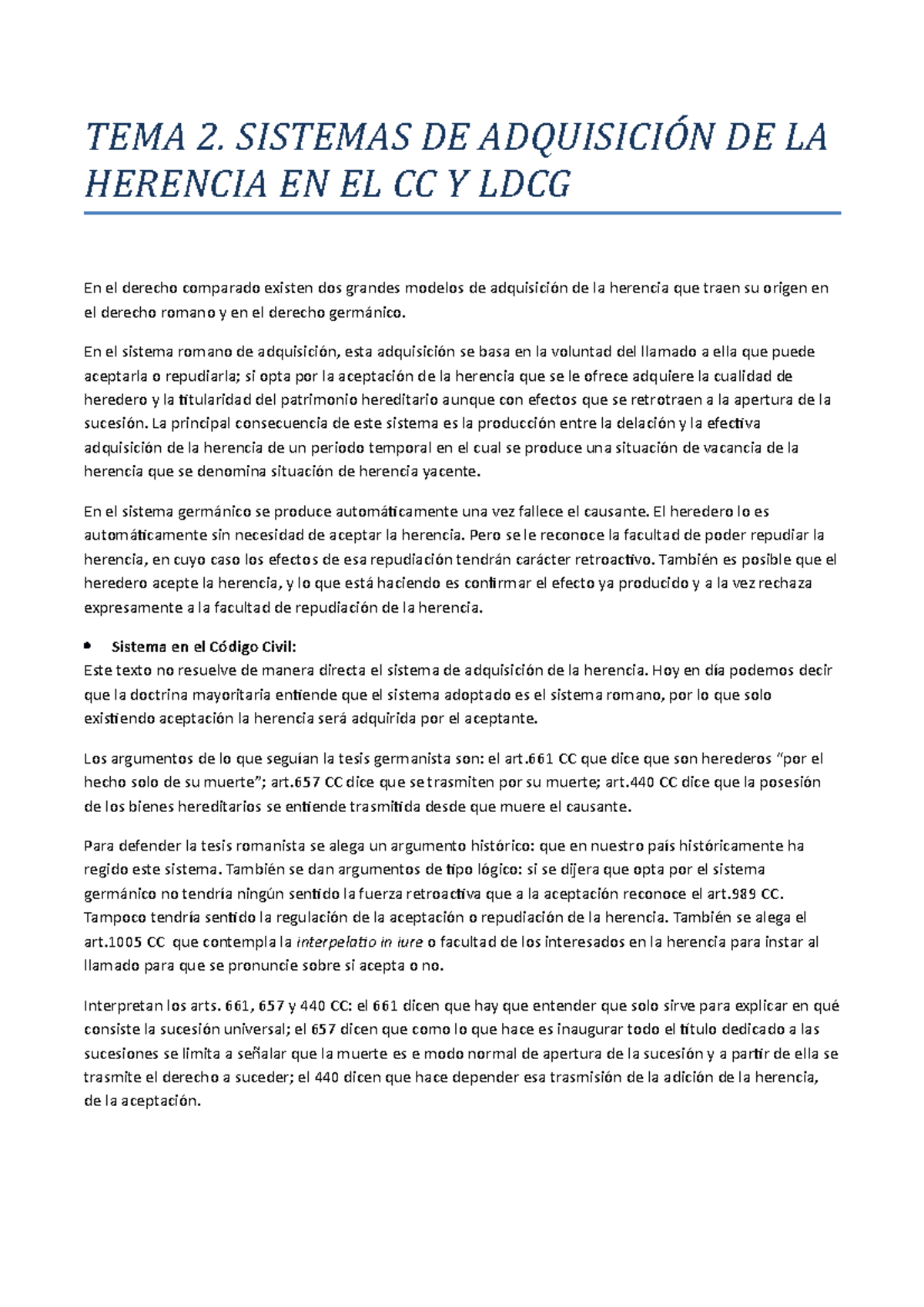 Apuntes de clase completados con el manual y la legislación, incluye ...