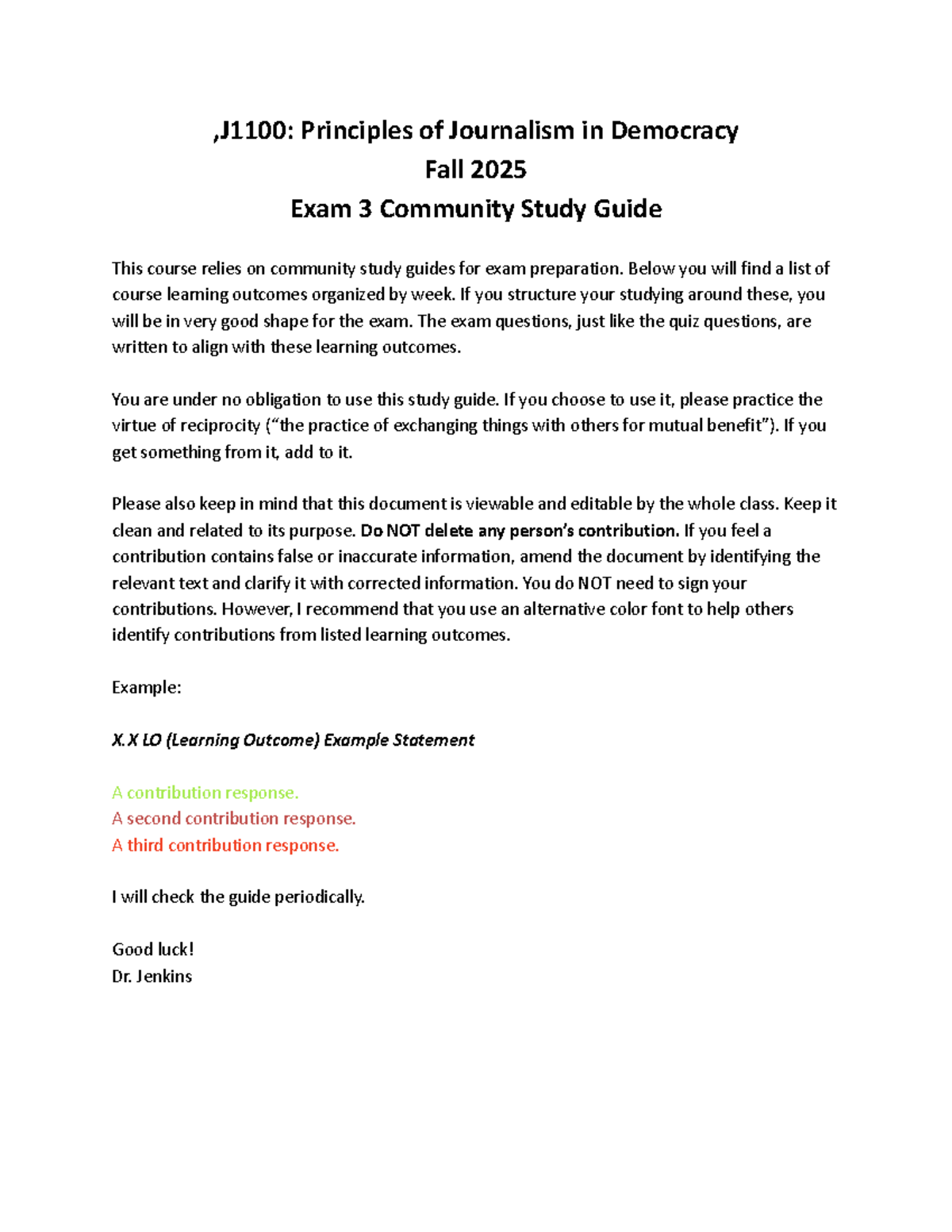 J1100: Exam 3 Community Study Guide - Principles of Journalism - Studocu